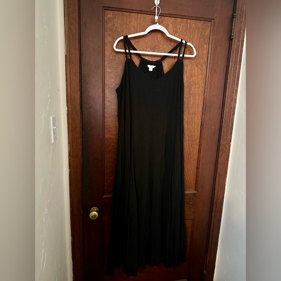 Garnet Hill Cotton Gauze Long Cover-Up Maxi Dress Size L - Picture 2 of 6